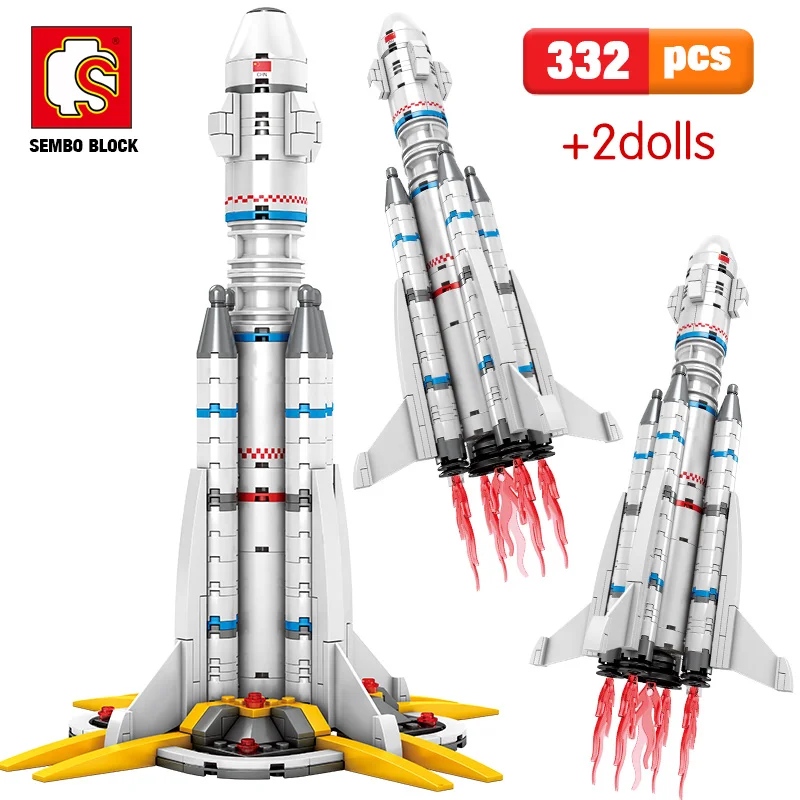 

Sembo 322PCS Compatible City Carrier Launch Vehicle high-tech Astronaut The Wandering Earth Building Blocks Toys for Boys