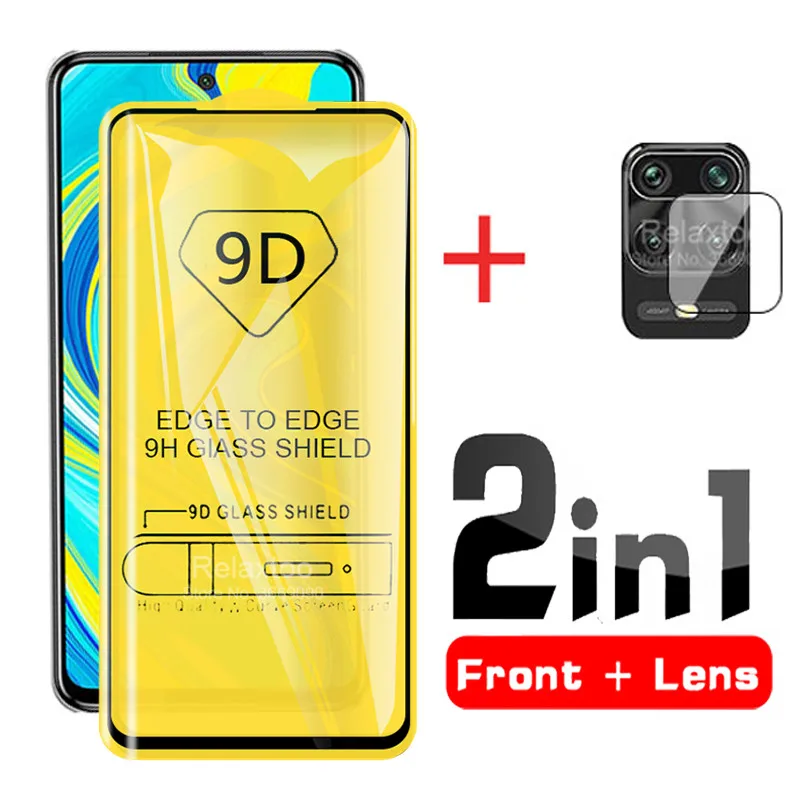 Защитное стекло 9D 2 в 1 для xiaomi redmi note 9 s пленка экрана объектив камеры xiomi note9 pro max