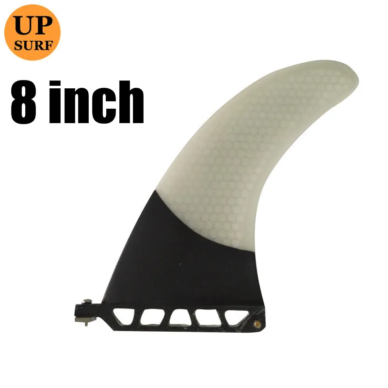 8 inch white 9 дюймов firberglass carbon один плавник " 7" " доска для серфинга sup плавник Лонгборд плавник 8 - Цвет: 8 inch white