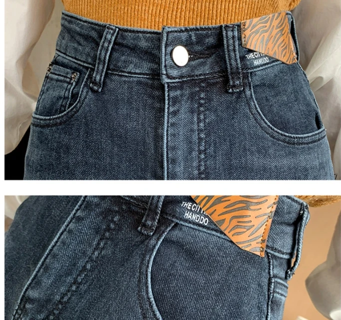 

ZHISILAO High Waist Skinny Jeans Women 2020 Autumn Winter Stretch Denim Pants Plus Size Black Vintage Washes Pencil Jeans