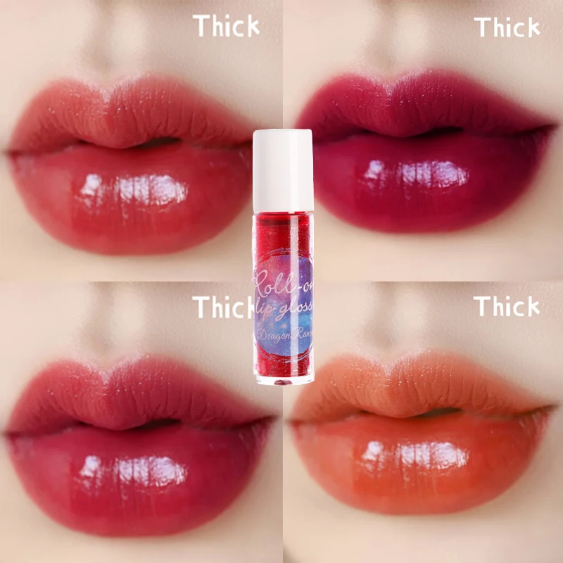 

6 color Waterproof Roller-ball Moisturizing Matte Lip Gloss Liquid Lipstick Velvet Lip Gloss Long Lasting Cosmetics makeup tool