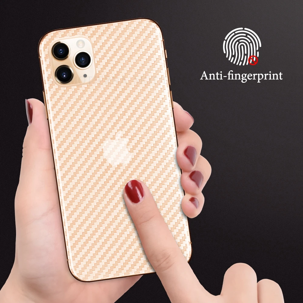 Защитная пленка для задней панели из углеродного волокна iphone 11 pro max XR X XS защита