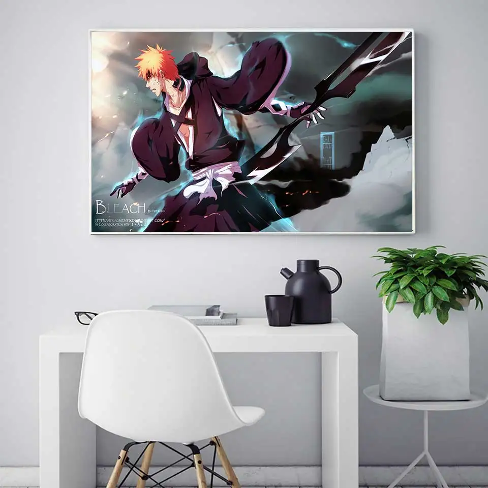 Ho Bleach Kurosaki плакат &quotИчиго&quot японское аниме настенное художественное украшение