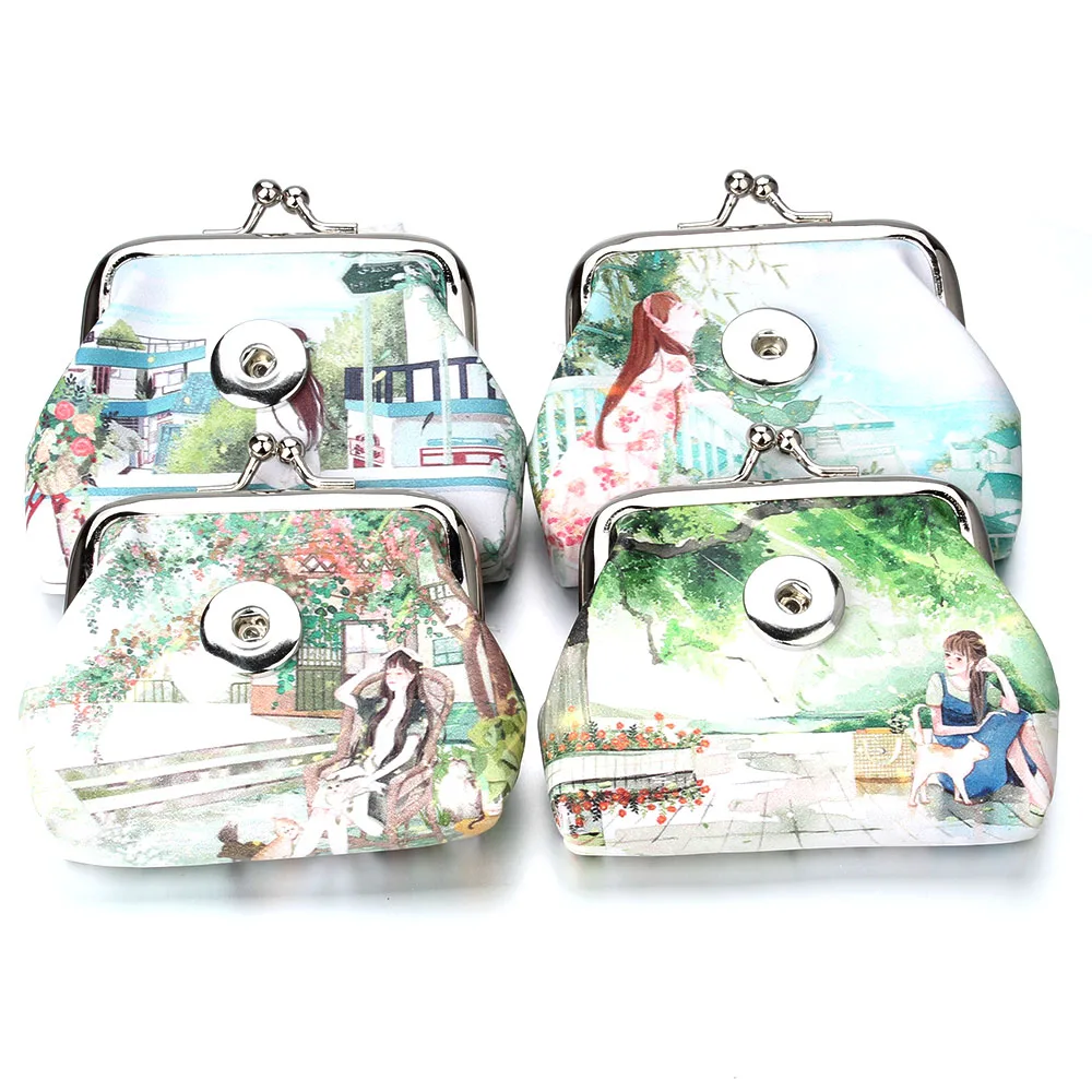 10 шт./Лот новые кошельки из искусственной кожи с застежкой 18 мм | Украшения и