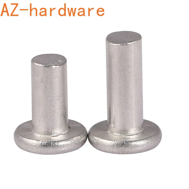 С плоской головкой с заклепкой из алюминия и металлическими заклепками ручные