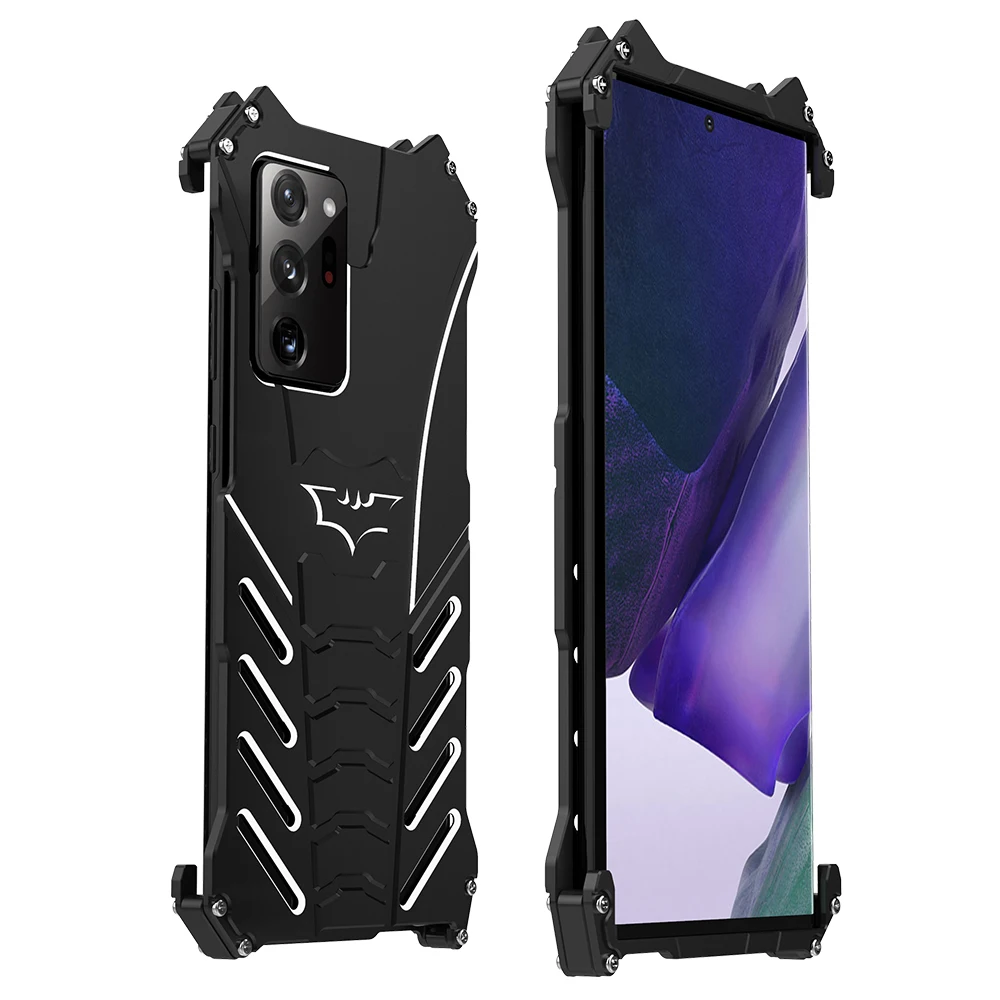 

Hard Armor Shockproof Phone Case For Samsung Galaxy Note 20 Ultra Protective Cover For Samsung S20 Ultra S10 Plus Metal Case