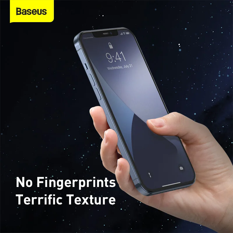 Baseus 2 шт. 0 25 мм Защитная пленка для экрана iPhone 12 Pro Max Мини полное покрытие