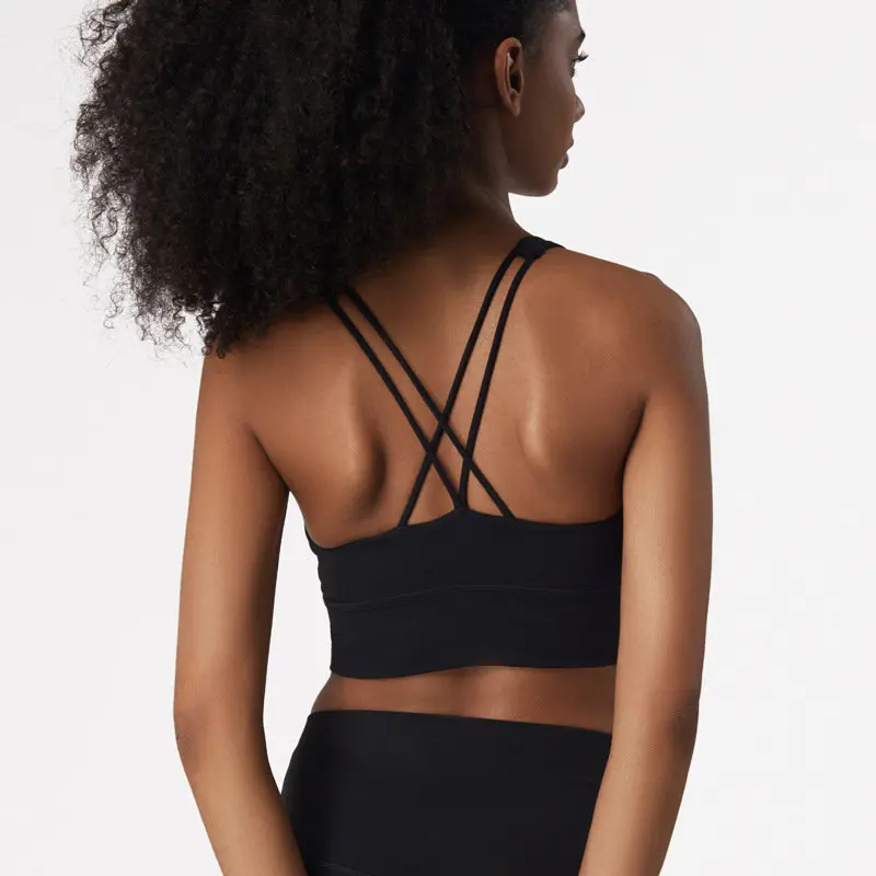 Спортивный бюстгальтер Oyoo ударопрочный для йоги с вырезом на спине отличного