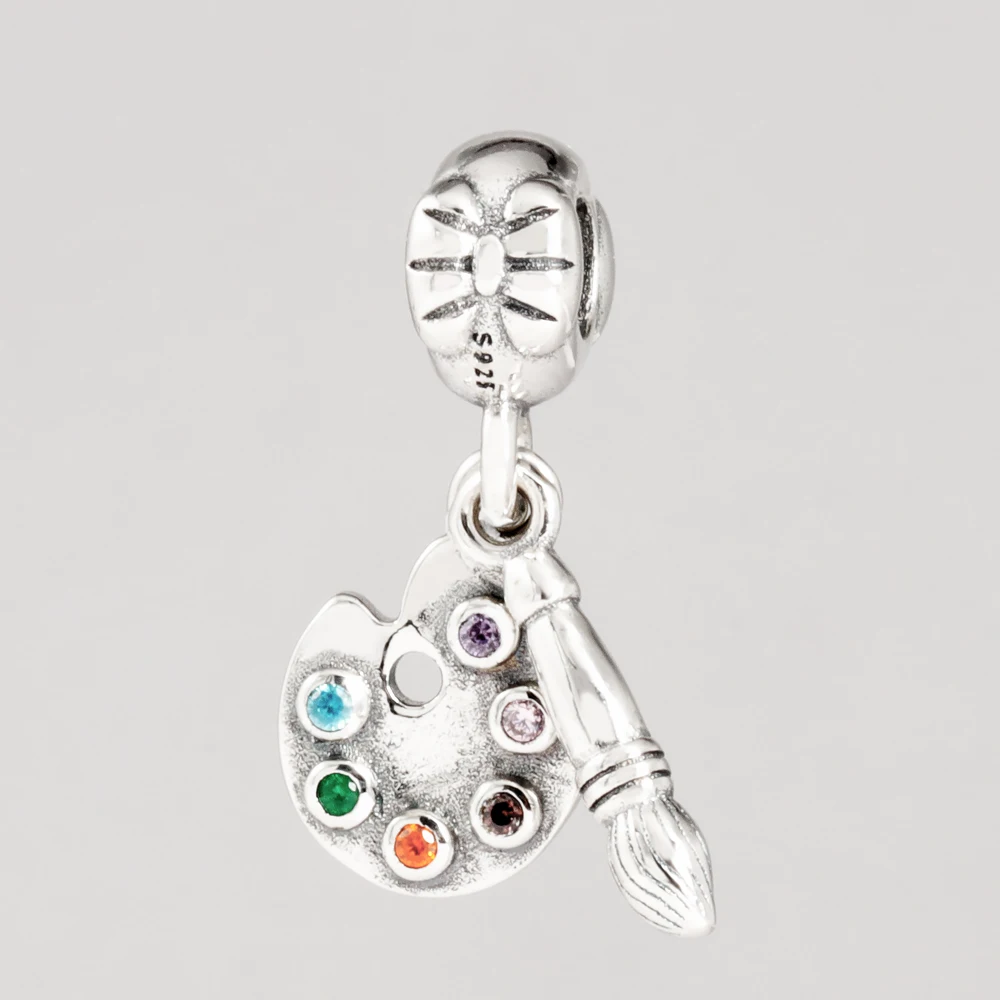 Бесплатная доставка художественная палитра из стерлингового серебра 925 пробы