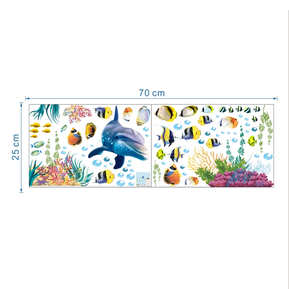 Мультфильм девять звезд Дельфин звездное небо наклейки спальня гостиная