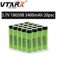100 original 18650 battery 3 7v ncr18650b lithium 3400mah for 10a flashlight battery and 20pcs rechargeable battery