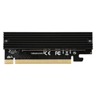 Плата адаптера M.2, M.2 на PCIE 3,0 NVME, компьютерная высокоскоростная Плата расширения PCI-E X16 SSD, адаптер, карта с радиатором