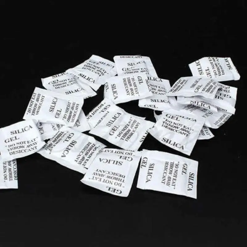 

100 Packets Lot Silica Gel Sachets Desiccant Pouches Drypack Ship Drier