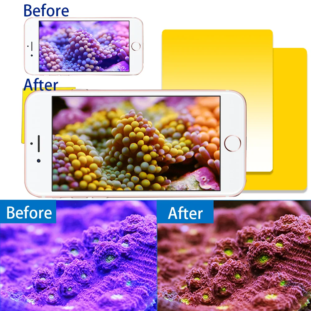 

Aquarium Filters Lens Fish Tank Marine Saltwater Sea Water Coral Reef Filters Phone Camera Filters Lens Fish Aquatic