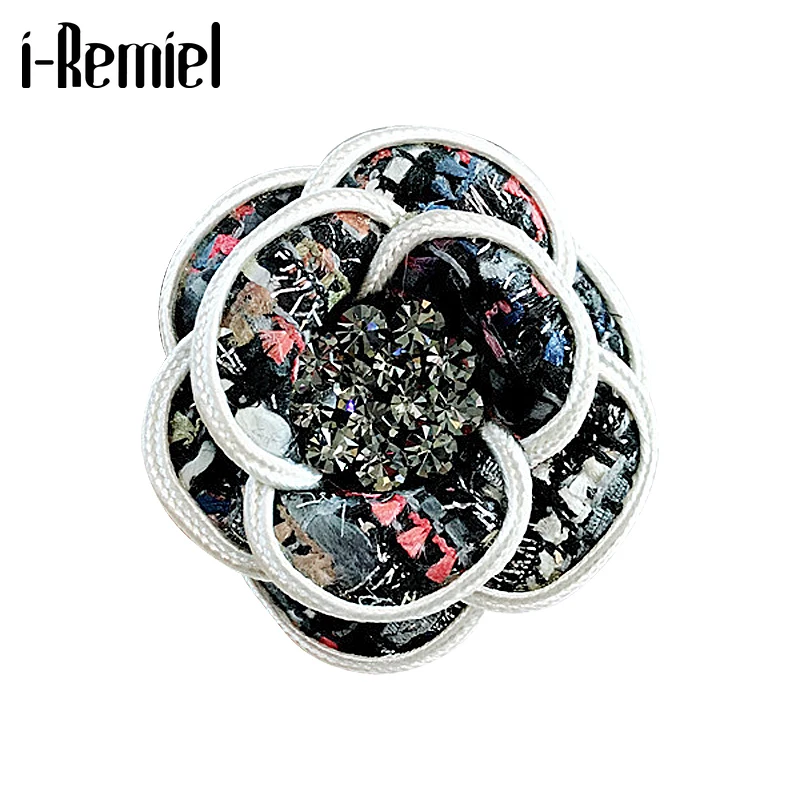 Я Remiel High end в Корейском стиле Чешские стразы цветок брошь на шпильке для искусства