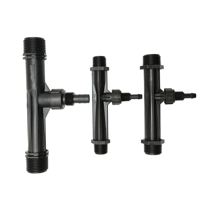 

Male 1/2" 3/4" 1" 1.5" Irrigation Venturi fertilizer injector Automatic Fertilizer Kit Irrigation Venturi Mixer Injectors 1pcs