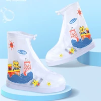 childrens rain boot covers kids girls boys non slip thickened student wear resistant rain boot shoes covers cartoon shoes cover