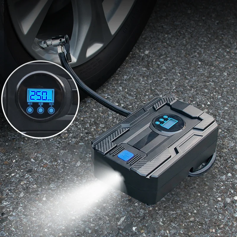 

Portable Car Tire Inflator Digital Screen Air Compressor Pump 12V Smart Tire Inflator Pump for Car Motorcycle