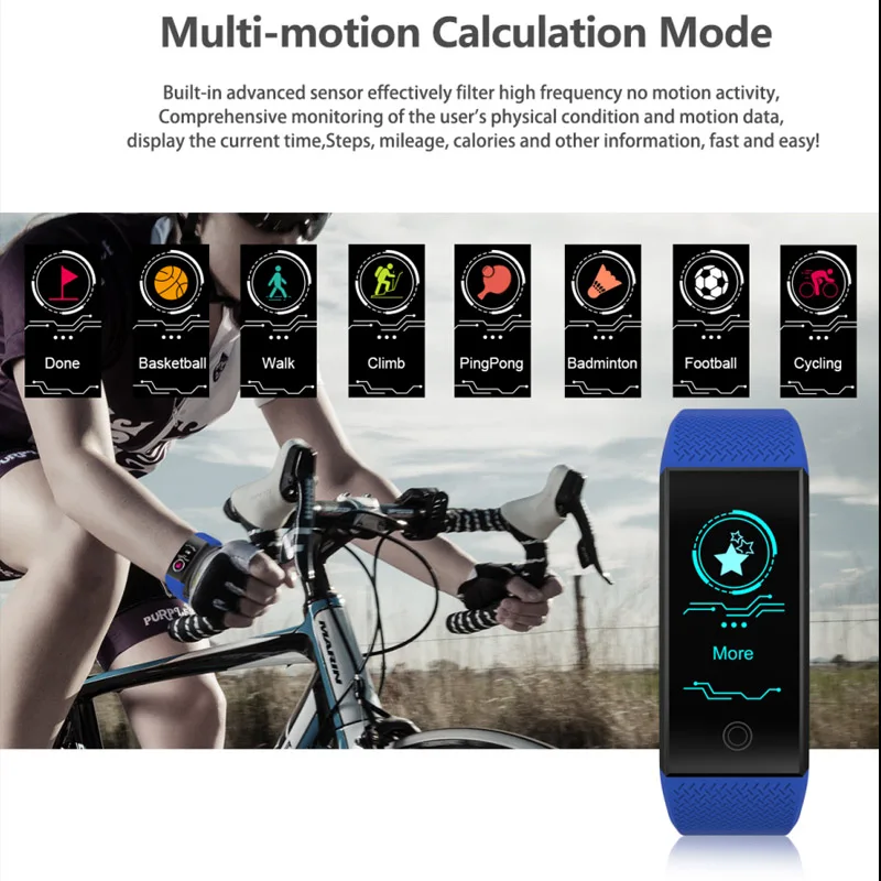 QW18 крови Давление умный Браслет монитор сердечного ритма Фитнес трекер IP67