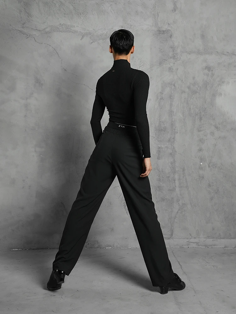 

ZYMdancestyle Fit Your Needs Trousers MS20810N Men Latin Dance Practice Wear Elastic-waist Pants Standard Ballroom Dance