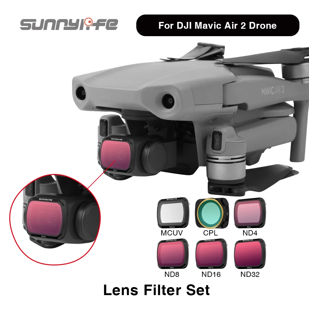 Объектив для DJI Mavic Air 2 MCUV CPL NDPL ND4 ND8 ND12 |
