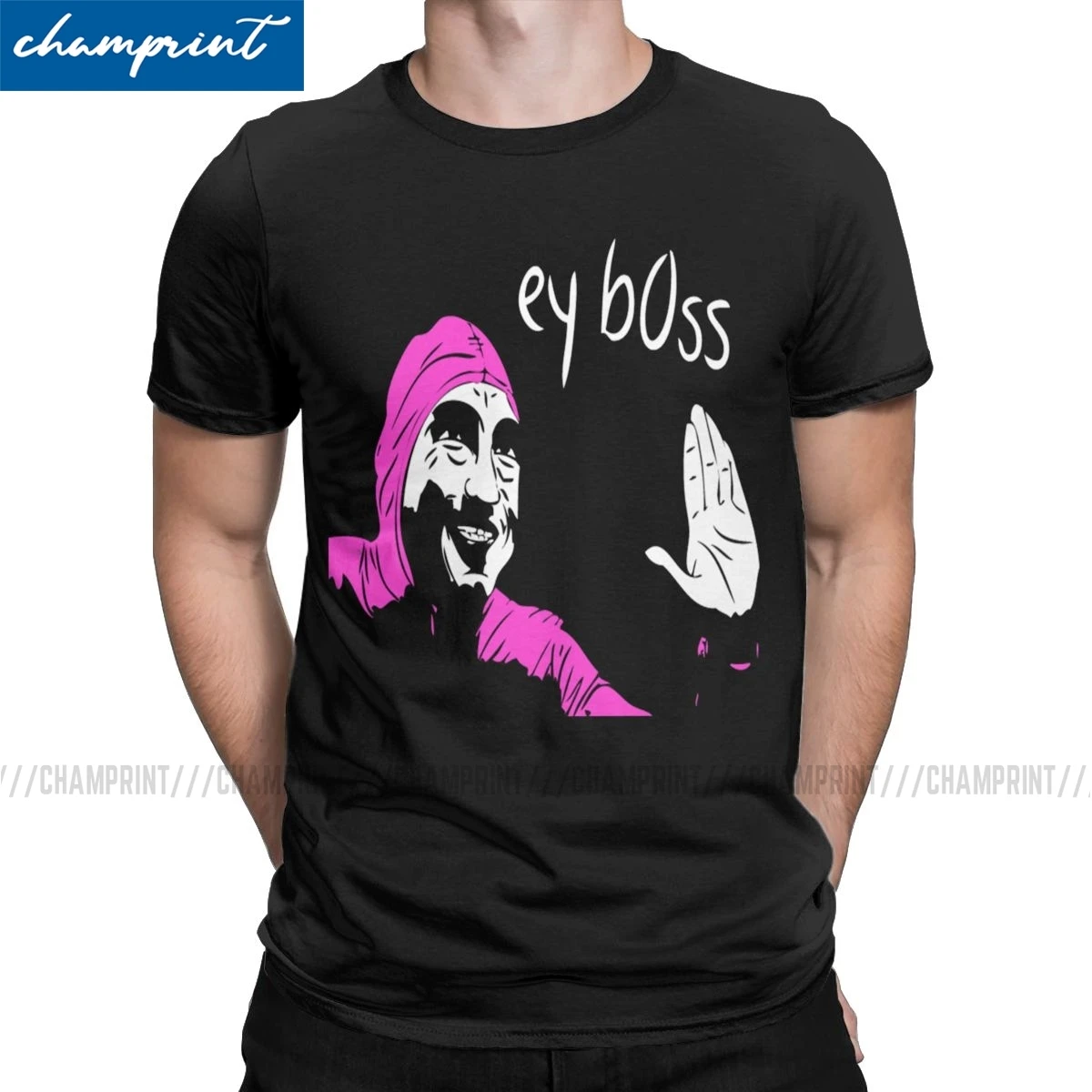 Мужские футболки Pink Guy Ey B0ss новинка с круглым вырезом и принтом фильтров Фрэнка джоджи мемы Vaporwave графическим