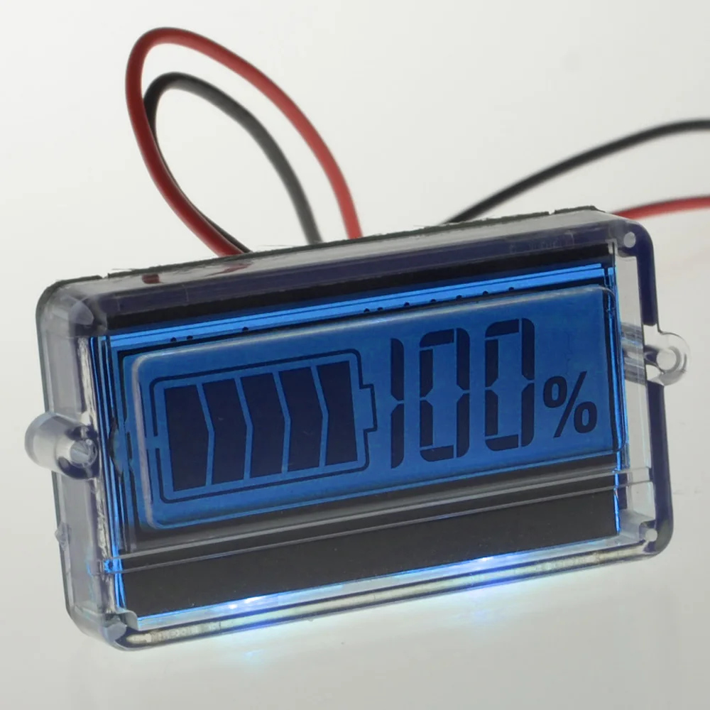 8 63 в ЖК дисплей Синяя подсветка свинцово кислотный литий ионный аккумулятор