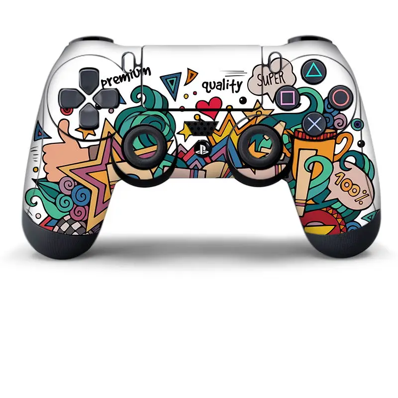 Защитная крышка-лягушка для PS4 контроллера для Playstation 4 Pro Slim Decal аксессуары 15 видов стилей - Цвет: 04