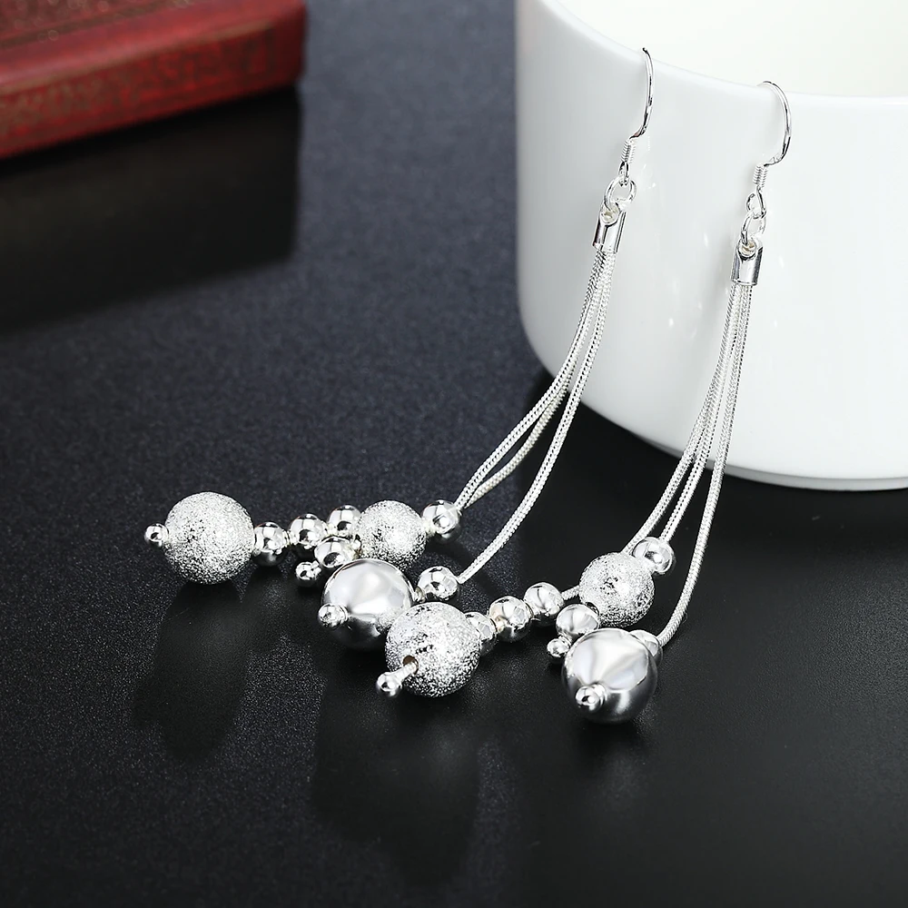 New Silver Color Earrings - AE322 Promotional High Quality Fashion Jewelry for Elegant Women image 5