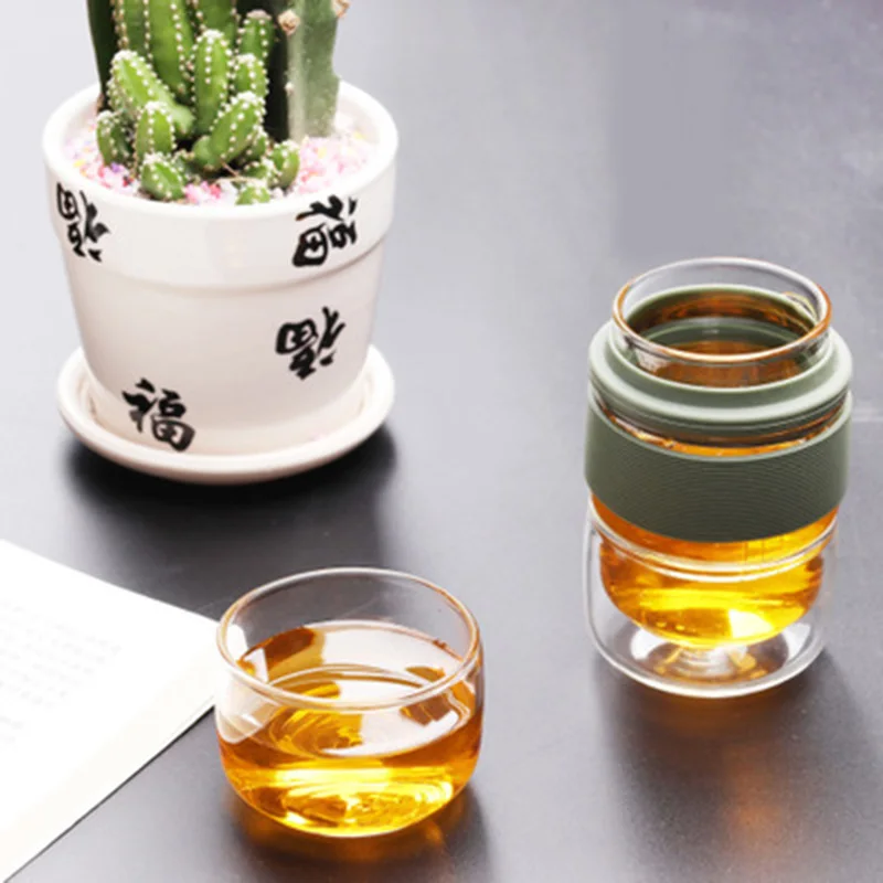 Новый дорожный чайный сервиз Кунг-фу горшок с портативным чехлом стеклянные