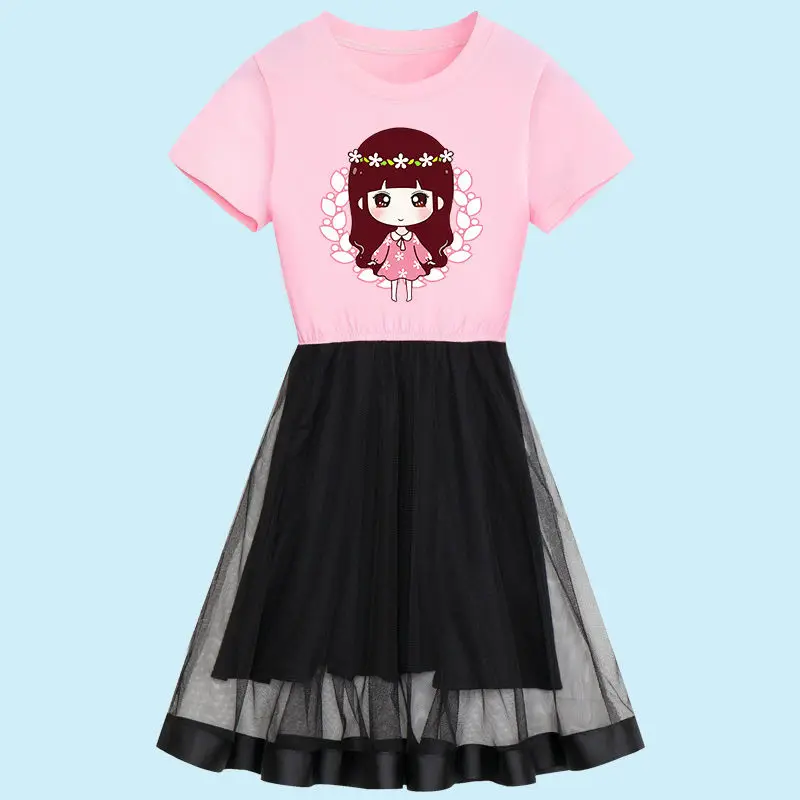 Girls Dresses 2020 summer Girl Dress teenage Kids For Casual Wear Children Clothing 8 10 12 years | Детская одежда и обувь