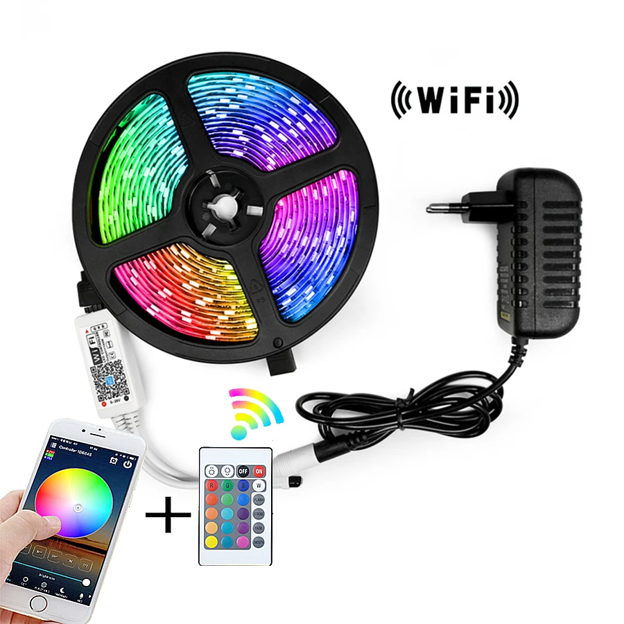 

For Korea LED Strip 15M Led Lights Strip Tape 5050 SMD 2835 5M 10M DC 12V Waterproof led strip