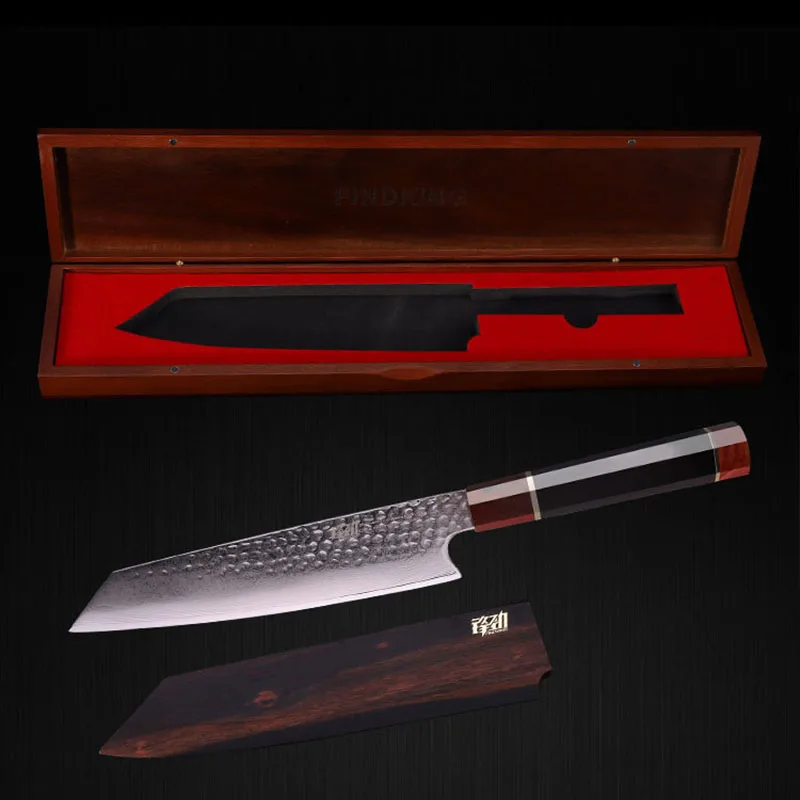 

Japanese Damascus Steel Light Luxury Sashimi Filleting Knives Very Sharp Slicing Fish Chef Sushi Kitchen Knife With Ebony Handle