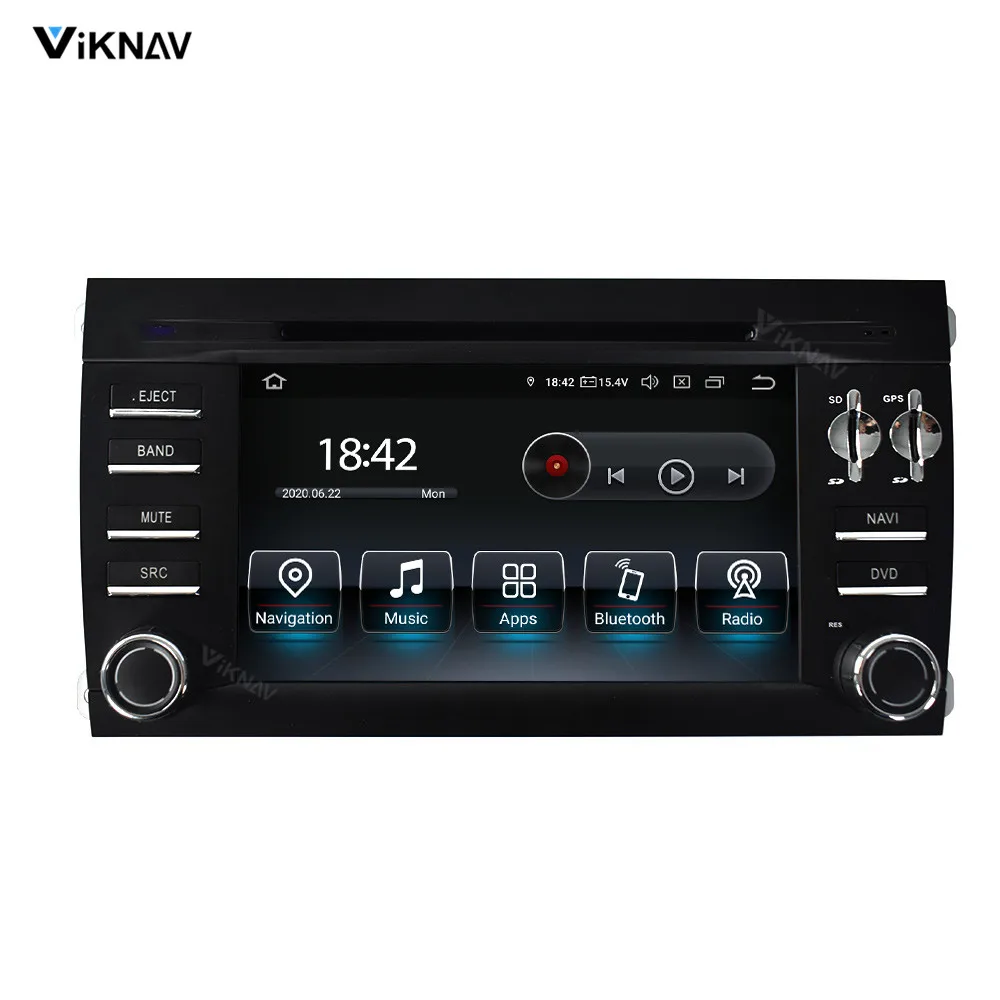 

car radio multimedia player for Porsche Cayenne 2003 2004 2005 2006 2007 2008 2009 2010 android auto audio GPS navigation 2 din