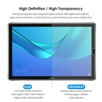 for huawei mediapad m6 10 8 inch 9h tablet screen protector protective film anti fingerprint tempered glass
