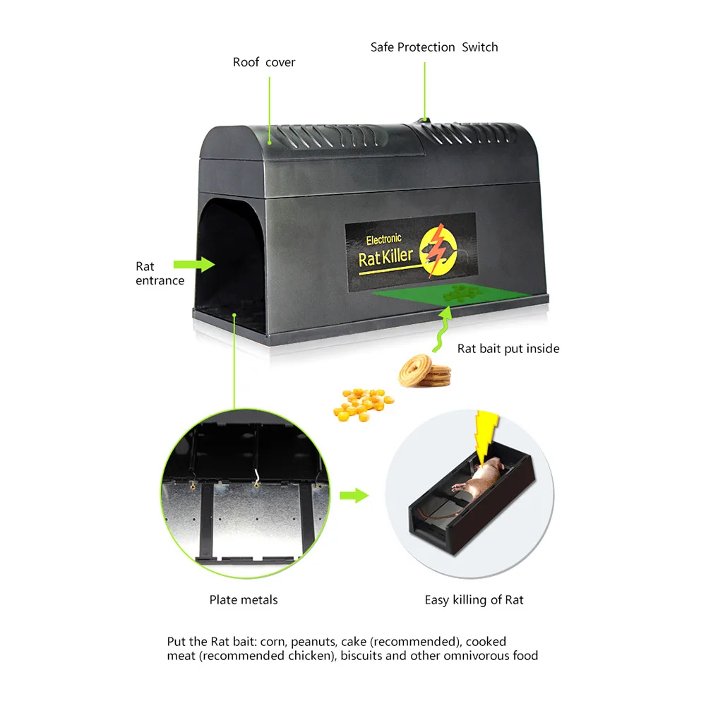 Крышка для мыши и электрическая ловушка грызунов Отпугиватель клетки