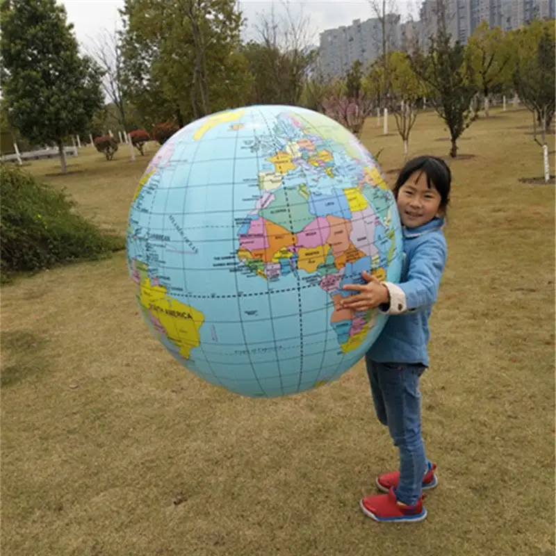 

Jumbo Inflatable Globe 90CM Early Educational Inflatable Earth World Geography Globe Map Balloon Toy Beach Ball Kids Toy