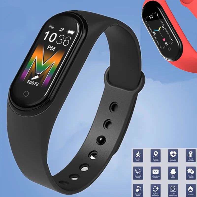 

M5 M4 Smart Band Sport Fitness bracelet Watch Fitness Tracker Smartband Blood Pressure Heart Rate Monitor Waterproof Wristband