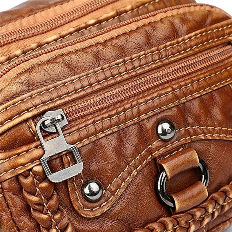 

PU Leather Mens Unsix Waist Belt Pack Storage Bag Women Hip Pouch Sundries Travel Storage Bags Black Brown