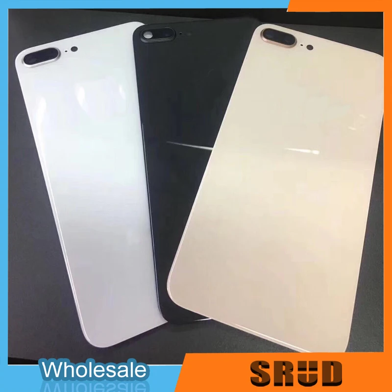 Крышка батарейного отсека для iPhone 8 Plus X Задняя стеклянная панель с рамкой