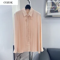 2021 new women fashion long sleeved sexy solid color retro top