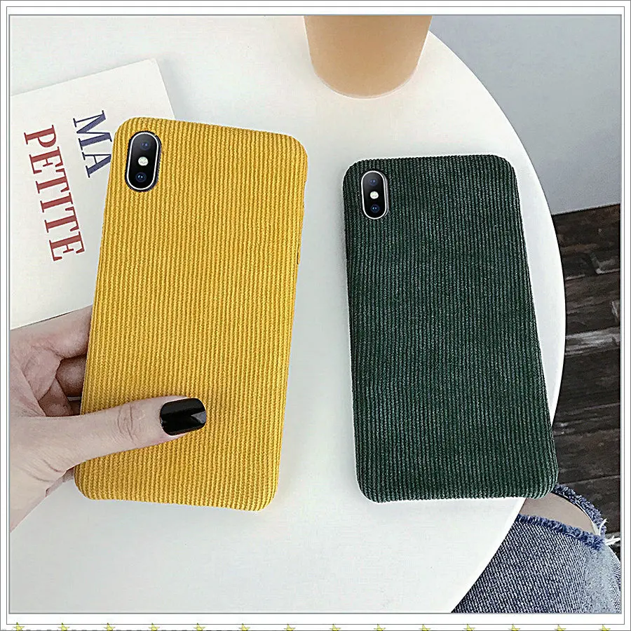 Персональный чехол для iphone xs вельветовый тканевый текстурный телефона iPhone 11 Pro X XR