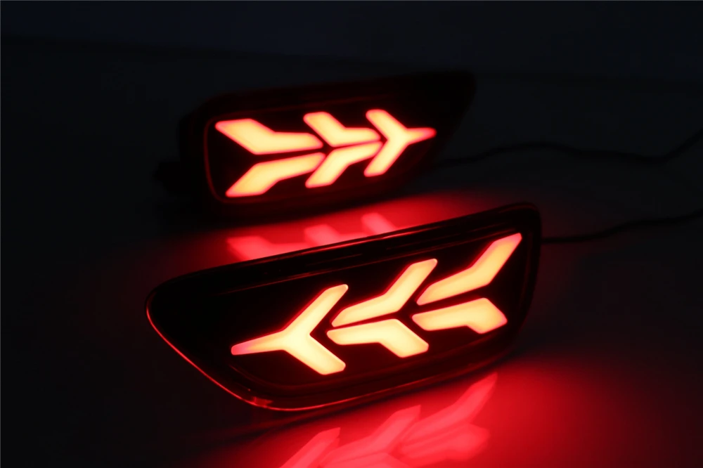 2 шт Автомобильный светодиодный задний отражатель противотуманная фара для