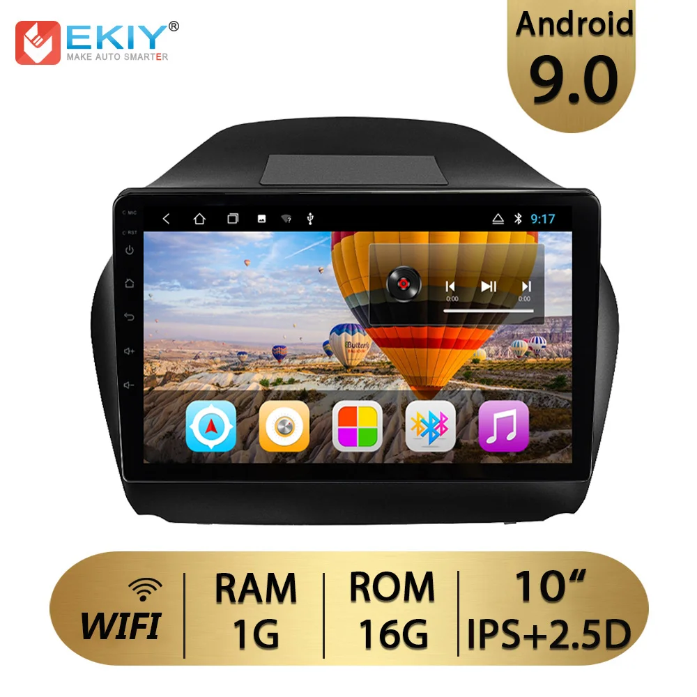 10inch 1G 16G no4G Ekiy " ips Android 9,0 не 2 Din Автомобильный мультимедийный плеер авторадио стерео для hyundai IX35 2010- gps навигация MP3 MP4 MP5 - Цвет: 10inch 1G 16G no4G