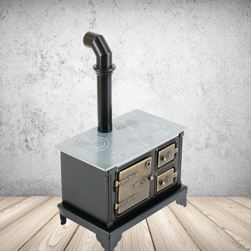 

1:12 Scale Mini Stove Chimney Model Dollhouse Miniature Accessories Kitchen Toy Doll House Furniture Decoration