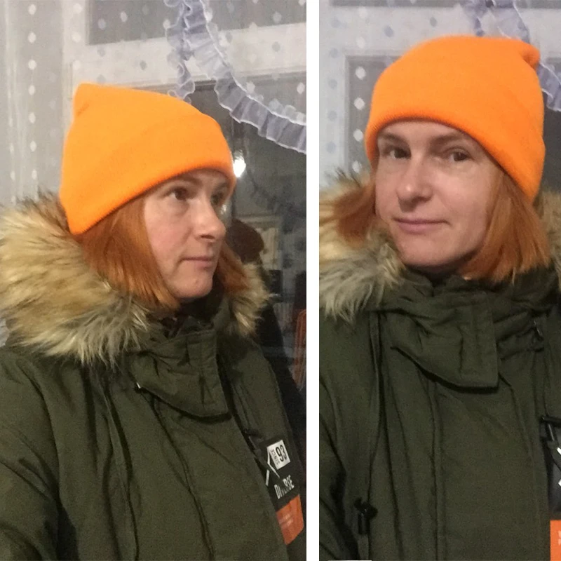 Зимние шапки для женщин новинка 2019 облегающие вязаная флуоресцентная шапка