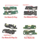 10 шт.лот, док-разъем Micro USB зарядное устройство порт зарядки гибкий кабель плата для Motorola Moto E4 E6 Plus E5 Play Go