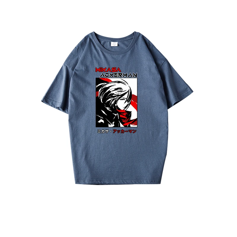 

Attack on Titan Tees Men's Cotton T-shirt Round Neck Short Sleeve Unisex Casual Tees Personalized Design Soft Couple Shirts Tops
