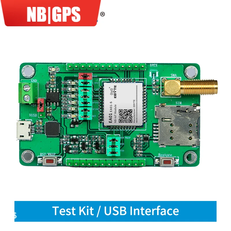 

Тестовый комплект платы B3 B5 B8 Частотный диапазон USB NB-IOT модуль узкополосная поддержка облачной платформы CDEBYTE EA01-S-TB для EA01-S