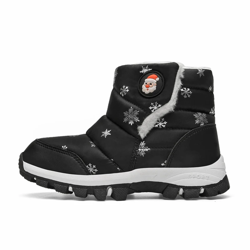 

Ботинки для мальчиков и девочек, из лакированной кожи и хлопка, водонепроницаемые